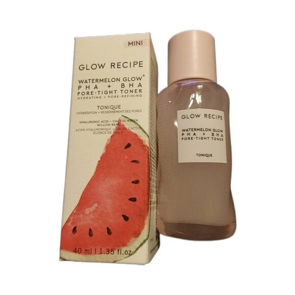 BNIB~GLOW RECIPE Mini Watermelon PHA+BHA Pore Tight Toner - Picture 1 of 3